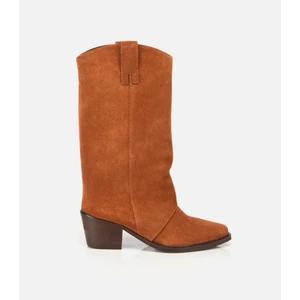 01BOH316810A370 KADIN Süet Deri Taba Kovboy Topuklu Bot