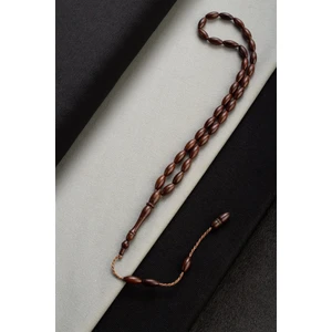 Kuka Koyu Kahverengi Arpa Kesim 4X10MM 33 Lu Tesbih