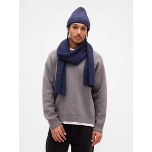 Erkek Lacivert Cashsoft Şal