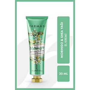 Moringa & Shea Yağı El Kremi Yoğun Nemlendirme Etkisiyle 30 ml Doğal İçerik
