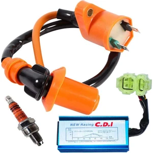 Performanslı Yarış Ateşleme Bobini 6 Pin Cdı 3 Elektrot Buji Gy6 50CC 150CC 125CC 125CC Atv Moped Scooter Parçaları (Yurt Dışından)