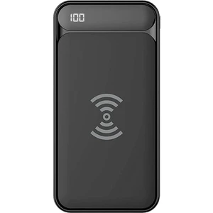 S-link IP-217W 10000mAh Powerbank 2 Usb Port Siyah Kablosuz LCD Ekranlı Taşınabilir Pil Şarj Cihazı