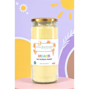 Soul Kitchen Organik İnce Buğday İrmiği cam 300 gr (bebek irmiği)