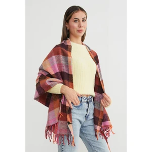 Ekose Desenli Yumuşak Dokulu Şal