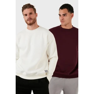 Regular Fit Bisiklet Yaka Şardonlu 2'li Paket Sweat Erkek Sweat 5905255S2