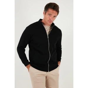 Pamuklu Relaxed Fit Dik Yaka Fermuarlı Hırka Erkek Hırka 5901075