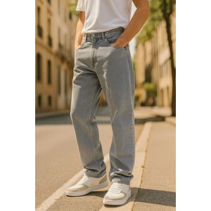 Cedy Denim Erkek Yüksek Bel Bol Kesim Baggy Loose Fit Jean PANTOLON-C352