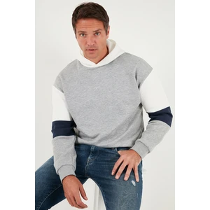 Pamuklu Relaxed Fit Kapüşonlu Içi Tüylü Yumuşak Şardonlu Sweat Erkek Sweat 5905299
