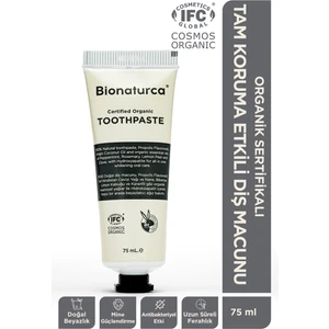 Organik Sertifikalı Tam Koruma Etkili Beyazlatıcı Diş Macunu 75 ml