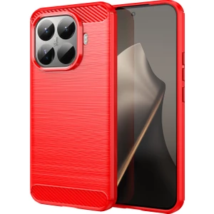 Xiaomi 15T Pro Telefon Kılıfı, Fırçalanmış Karbon Fiber Dokulu Esnek Tpu Tampon, Darbe Emici Koruyucu Kılıf Xiaomi 15T Pro (Yurt Dışından)