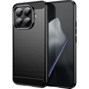 Xiaomi 15T Pro Telefon Kılıfı, Fırçalanmış Karbon Fiber Dokulu Esnek Tpu Tampon, Darbe Emici Koruyucu Kılıf Xiaomi 15T Pro (Yurt Dışından)