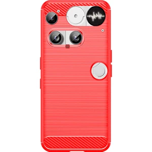 Nothing Phone 3 Telefon Kılıfı, Fırçalanmış Karbon Fiber Dokulu Esnek Tpu Tampon, Darbe Emici Koruyucu Kılıf Nothing Phone 3 (Yurt Dışından)