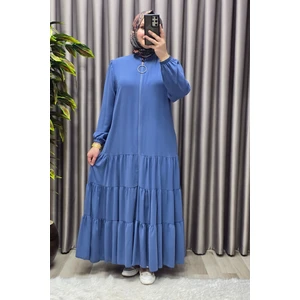 Elmas Tesettür Kadın Tesettür Giyim Büyük Beden  Elbise  Ferace