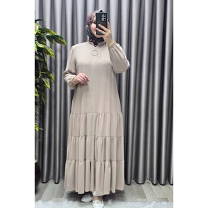 Elmas Tesettür Kadın Tesettür Giyim Büyük Beden  Elbise  Ferace