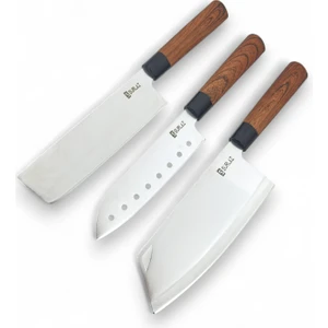 Pro Şef Bıçak Seti 3 Parça Mutfak Bıçakları İsme Özel Hediyelik Bıçak 