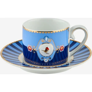 Pip Studio Love Birds Mavi Porselen Kahve Fincanı 125 ml