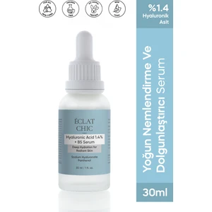 Eclat Chic Yoğun Nemlendirme ve Dolgunlaştırıcı Etkili Yenileyici Cilt Bakım Serumu (Hyaluronic Acid %1.4 + B5)