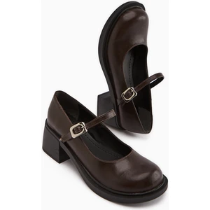 Mirka Kahve Bantlı Kadın Loafer Ayakkabı