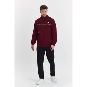 Marco Ferry Erkek Pamuklu Tam Fermuarlı Eşofman Takımı Bordo 201462-B