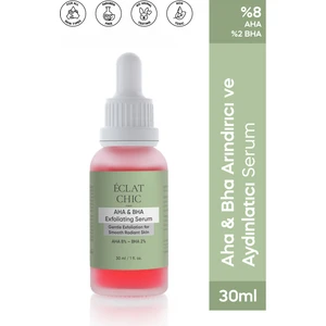 Eclat Chic AHA & BHA Aydınlatıcı ve Canlandırıcı Cilt Bakım Serumu (AHA %8 + BHA %2)