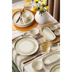 Kütahya Porselen Moderna Doğanın Ritimleri 14 Parça 6 Kişilik Kahvaltı Takımı