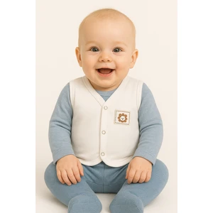 Mevsimlik Penye Bebek Yelek  Pamuk