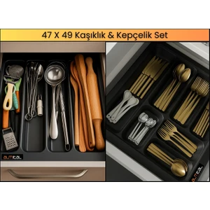 47X49 Kaşıklık ve Kepçelik 2'li Set 40X41CM ‘e Kadar Kesilebilir