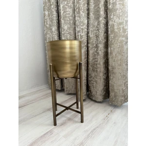 Valda Home 45 cm Gold Eskitme Saksı Çap 20 cm