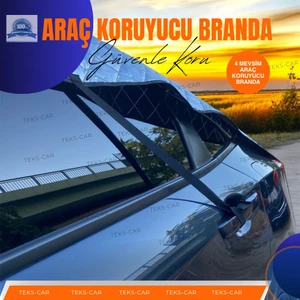Teks Car Suv - Sedan - Hatchback Uyumlu Universal Dolu - Kar ve Güneş Koruyucu Oto Brandası