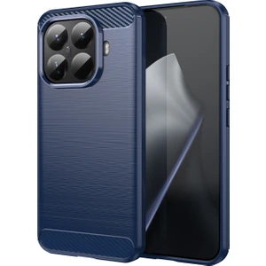 Xiaomi 15T Pro Telefon Kılıfı, Fırçalanmış Karbon Fiber Dokulu Esnek Tpu Tampon, Darbe Emici Koruyucu Kılıf Xiaomi 15T Pro (Yurt Dışından)