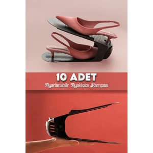 Grimor Life 10 Lu Ayarlanabilir 4 Kademeli Ayakkabı Rampası Ayakkabı Düzenleyici Dolap Içi Organizer