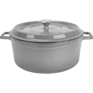 Yuvarlak Döküm Trendy 28 cm Tencere Gri