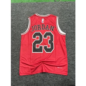 Rodak Spor Chicago Bulls Jordan 23 Kırmızı Basketbol Forması Micro Kumaş