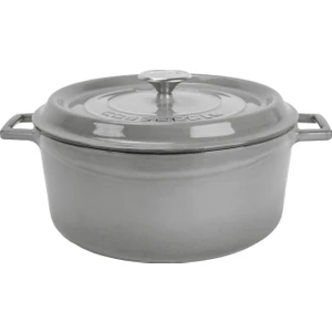 Yuvarlak Döküm Trendy 24 cm Tencere Gri