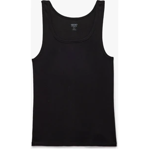 Bisiklet Yaka Kolsuz Slim Fit Ribanalı Pamuklu Atlet