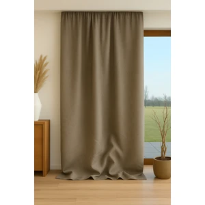 Miabella Home Mr.stock Çizgili Keten Güneşlik Fon Perde Tek Kanat  - 15785