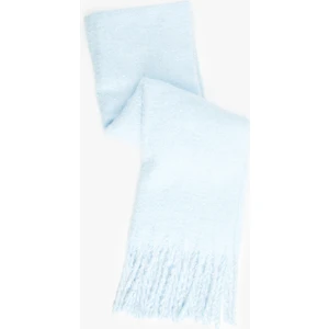 Sim Detaylı Püsküllü Uzun Atkı