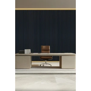 Mdf Ahşap Akustik Duvar Paneli 100X275 cm - Lacivert