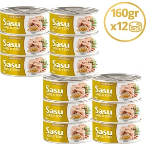 Hardal Soslu Ton Balığı 12x160 gr İri Parça