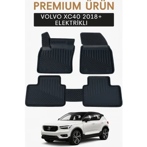 Volvo XC40 (Elektrikli) 2018+ Uyumlu 3D Havuzlu Oto Paspas Premium
