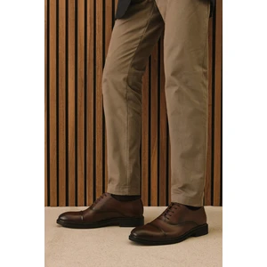 Ziya, Erkek Hakiki Deri Klasik Ayakkabı 1531056Z4614 Kahve