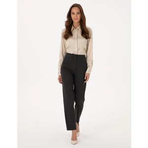 Pierre Cardin Kadın Antrasit Carrot Fit Kumaş Pantolon 50318977-VR006