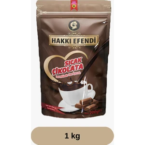Hakkı Efendi Sıcak Çikolata (1000 gr) – Yoğun Kakao Lezzeti
