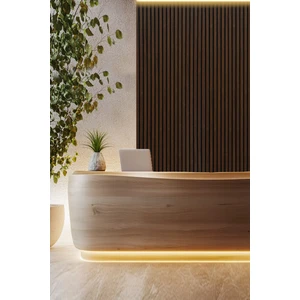 Mdf Ahşap Akustik Duvar Paneli 100X275 cm -Ceviz