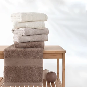 Balera 6'lı El / Yüz Havlu Seti - Ekru / Bej / Kahve