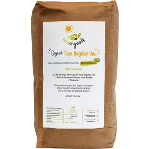 Organik Tam Buğday Unu - 1000 gr %100 Organik Durum Buğdayı