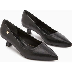 Wera Siyah Kısa Topuklu Ayakkabı Kadın Stiletto