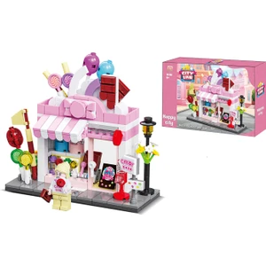 Eğlenceli Blok Şehir - Şeker Dükkanı 307 Parça