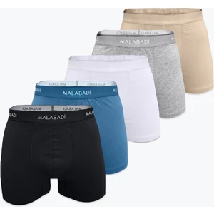 Erkek 5 Li Pamuk Elastan Boxer 5M075