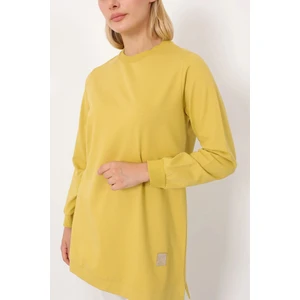 Basic Bisiklet Yaka Armalı Kısa Tunik